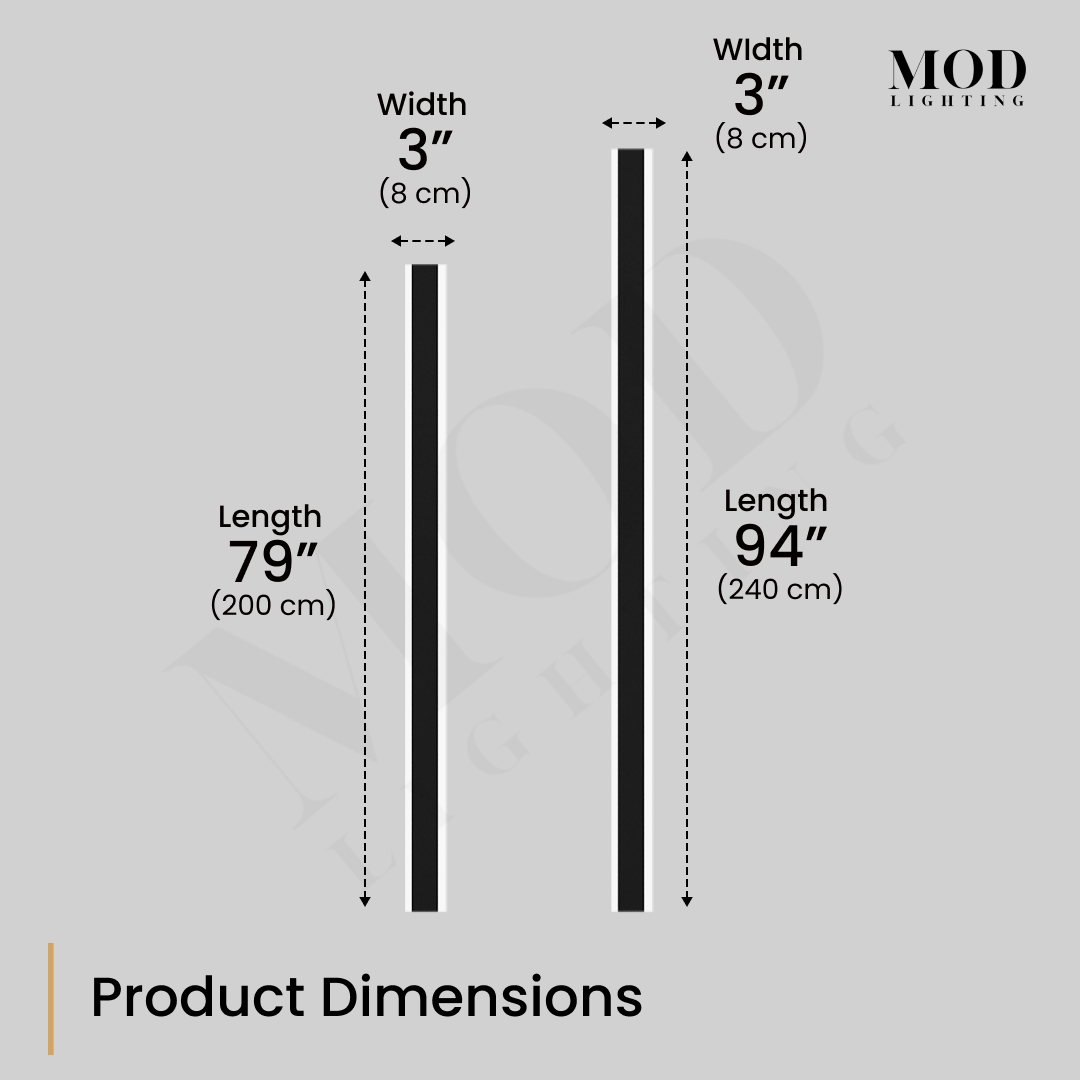 94"/240cm - dimensions